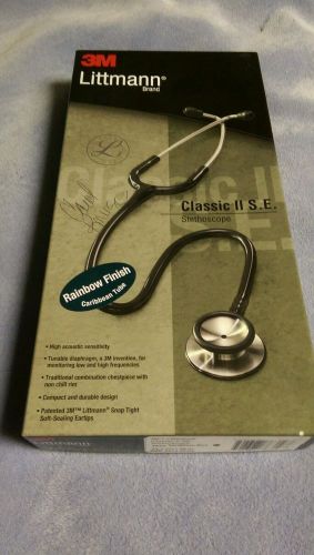 3M Littmann 28&#039;&#039; Classic II Pediatric  Stethoscope 2153 Caribbean Blue Rainbow