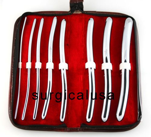 Hegar Uterine Dilators Set of 8 Gynecology Surgical Instruments