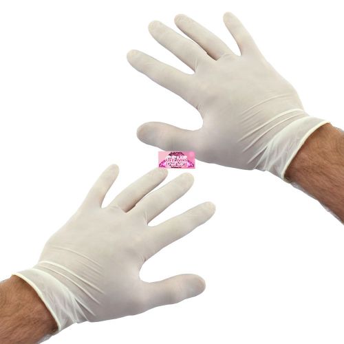 SMALL LATEX EXAMINATION GLOVES MEDICAL FOOD CATERING CLEANING DOCTOR NURSE