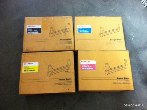 GENUINE SHARP Full Drum Set for AR-C200P/AR-C240P (CMYK) ARC20BDR AR-C20BDR