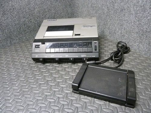 Ships free! sanyo trc-9100 memo scriber dictation transcriber &amp; foot ctrl tested for sale