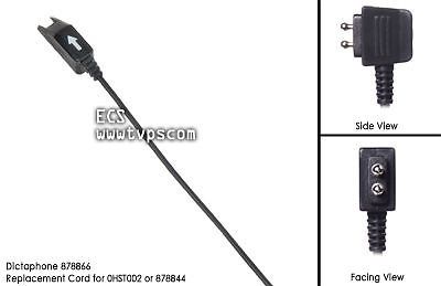 Dictaphone 878866 replacement cord for 0hst002 / 878844 headset for sale