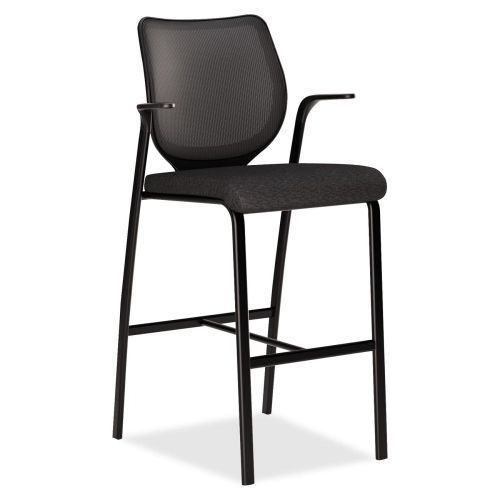 HON Nucleus HN7 Cafe Height Stool - Black Seat - 25&#034; x 24.5&#034; x 46.5&#034;