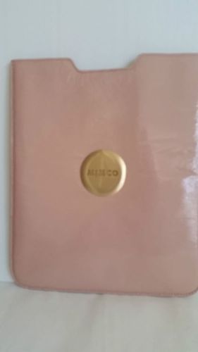 Mimco Leather large Tablet iPad Pouch Holder BNWT Dusty Pink RRP $99