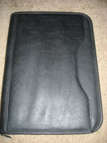 BLACK GEMLINE DELUXE EXECUTIVE PADFOLIO--13.75&#034; x 10.25&#034;  NEW!!!