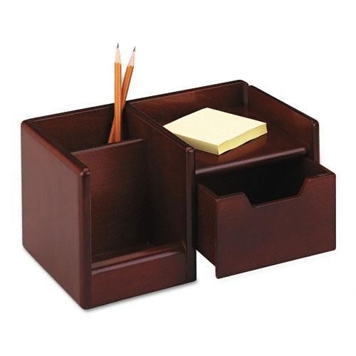 Handheld Electronics Organizer Rolodex Wood Tones Mahogany Desk Office Phone PDA