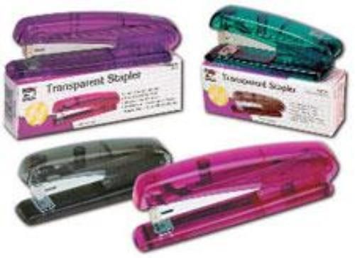 Charles Leonard Stapler Full Strip Transparent Smoke