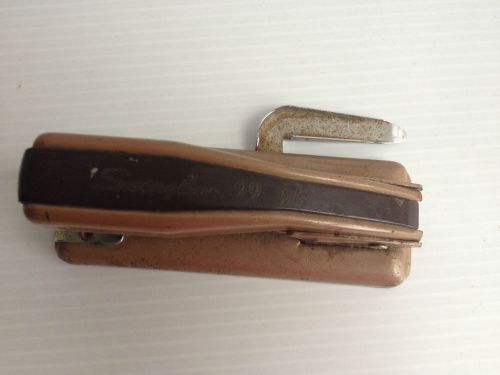 SWINGLINE 99 W/R Brown Two Tone STAPLER &amp; Stapler Remover Retro Vtg WORKS