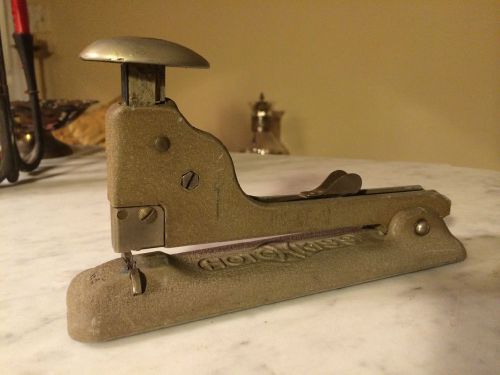 Vintage Hotchkiss No. 5 Industrial Stapler Cast Iron WORKS! Retro Office Desk