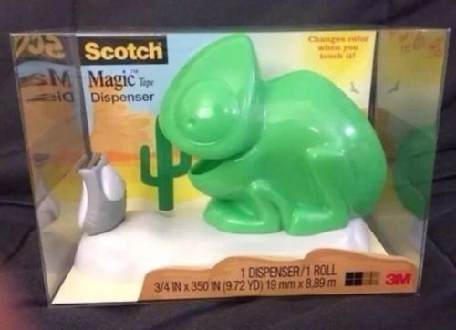 NEW Change COLOR CHAMELEON / LIZARD 3M SCOTCH MAGIC TAPE DISPENSER