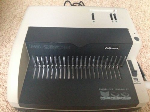 NEW Fellowes PB2650E Combo Hole Punch Binding Machine 17-7/8&#034; Wide W/ SUPPLIES!