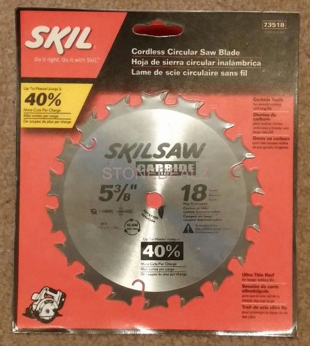 SKIL 5-3/8&#034; 18T CARBIDE TOOTH CIRCULAR SAW BLADE #73518