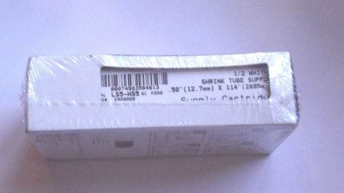 *NEW* PANDUIT LS5-HS5 SUPPLY CARTRIDGE 1/2&#034; X 114&#034;, 1/2 White SHRINK TUBE SUPPLY