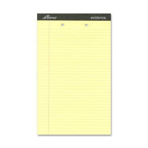 Ampad legal-ruled 2-hole writing pad - 50 sheet - 15 lb - legal 8.50&#034; (amp20233) for sale