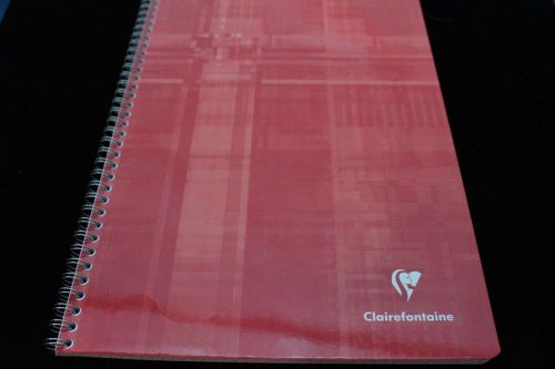 Clairefontaine wirebound notebook  8&#034; x 11&#034; graph red for sale