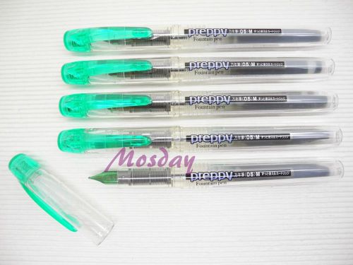 5 Pcs Platinum Preppy Fountain Pen 0.5mm Medium Nib Included 5 cartridges, G