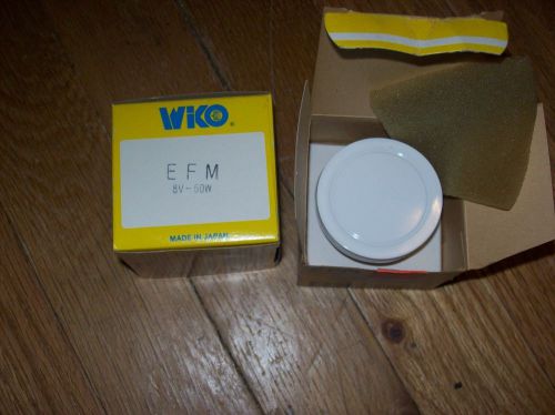 2 nos efm 8 volt 50 watt projector lamp/bulb wiko/riluma for sale