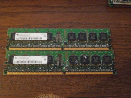 INFINEON HYS64T64000HU-3.7-A 1GB 2x512MB Ram Memory PC2-4200U-4444-11-A1