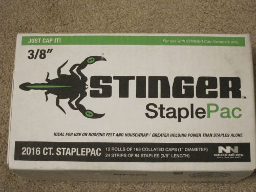 STINGER STAPLEPAC STAPLE PACK 2016 CT. 1&#034; DIAMETER 3/8&#034; LENGTH