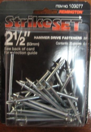 STRIKE SET 2 1/2 &#034; HAMMER DRIVE FASTENER 25 QTY 103077