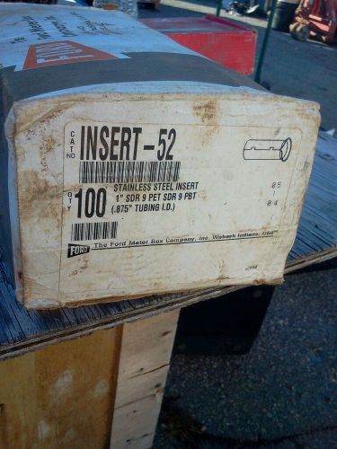 FORD METER BOX CO. INSERT-52 1&#034; SDR 9 PET SDR 9 PBT