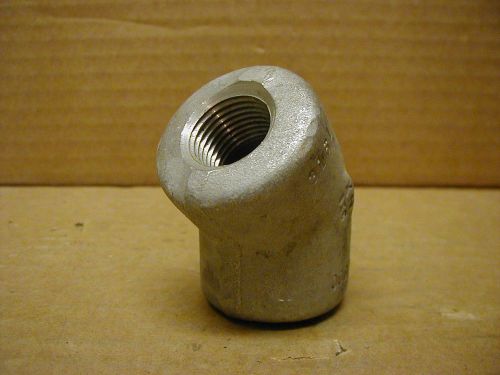 316l stainless steel 1/2 npt 45 el, 3000lb. camco b16 a182f for sale