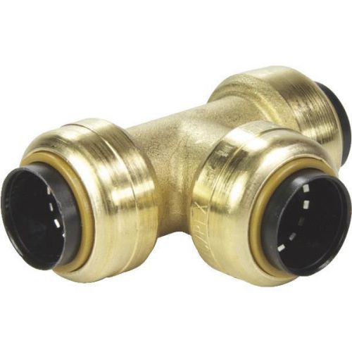 Cash acme u454lfa sharkbite brass reducing push fit tee-3/4x1/2x1/2 push tee for sale