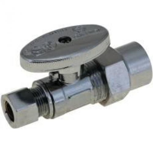 Quarter Turn Straight Stop 1/2&#034; CPVC Socket X 3/8&#034;Comp Lead Free 101388 101388