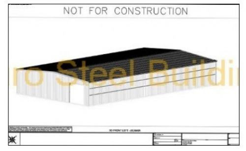 Duro Steel Ibeam Metal Building Custom Size Rigid Frame Red Iron Prefab Drawings