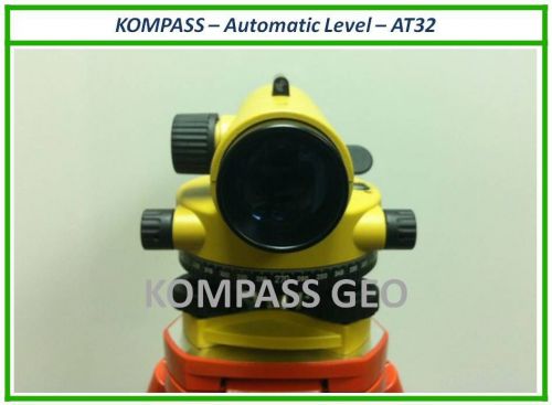 **AUTO LEVEL - PACKAGE KOMPASS - AT32 Automatic Level + Tripod + 5m Staff Alum**