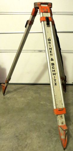 ADJUSTABLE ALUMINUM GRINER &amp; SCHMITZ SURVEYER TRIPOD