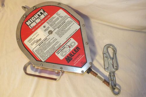 Miller Mighty Lite Self Retracting Lifeline RL50SS/50FT 3/16&#034; Steel Cable