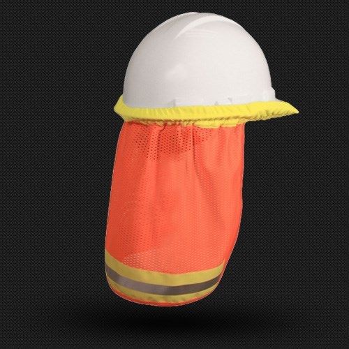 Radians fr high visiblity neck shade hi-viz orange nso for hardhat for sale