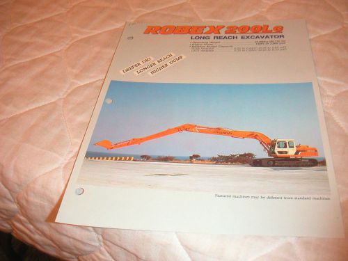 1993 HYUNDAI MODEL ROBEX 200LC LONG REACH EXCAVATOR SALES BROCHURE