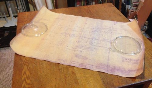 Cessna Aircraft Mechanical Drawing 0311212 Plate for Landing Gear 1954 22&#034; x 34&#034;