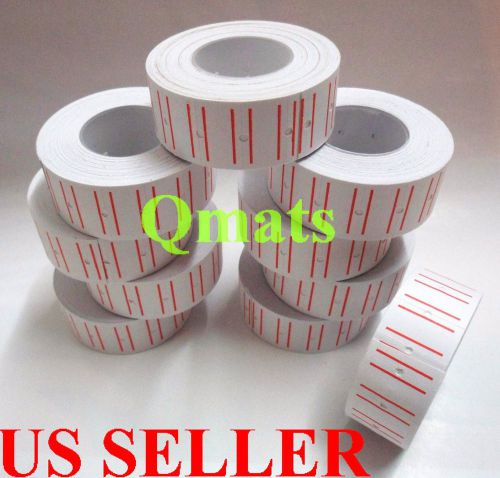 20rolls=14000 White Sales Tag label Refill MX M L-5500 989 Price Gun VERY STICKY