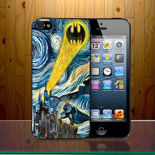New Starry Night Art Style Batman Case cover For iPhone and Samsung galaxi