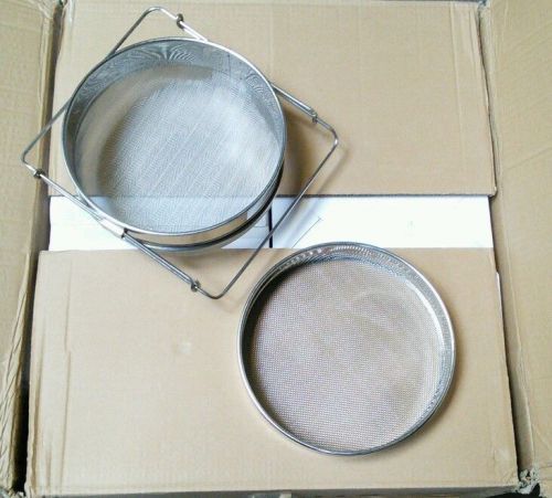 Stainless Steel double honey sieve NEW Strainer beekeeper equipment US seller