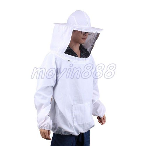 Beekeeping jacket veil protective clothes white keeping suit hat fits most adult for sale