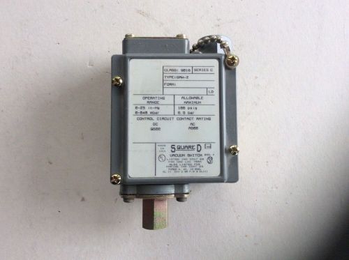 Square D Pressure Switch / Interuptor 100psig Class 9016 Series C 9012GAW2 NIB