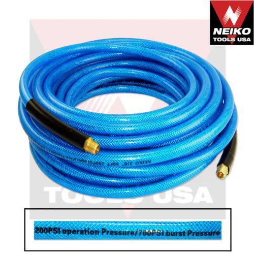 50&#039; ft Air Hose 3/8&#034; inch Ironflex Braided Polyprothane 200 PSI