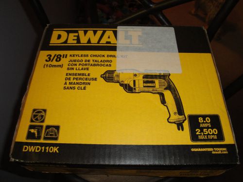 DEWALT 3/8&#039;&#039; KEYLESS CHUCK DRILL KIT