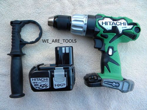 NEW HITACHI DV18DL 18 VOLT CORDLESS HAMMER DRILL,BATTERY EBM1830 18V HAMMERDRILL