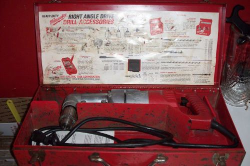 Milwaukee Heavy Duty Right Angle Drill w/Metal Case