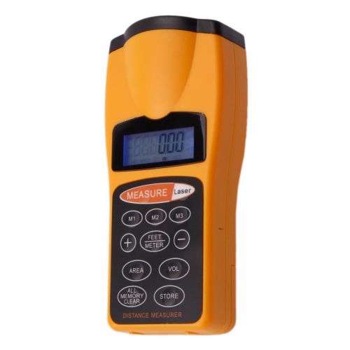 CP-3007 LCD Ultrasonic Laser Meter Pointer + Distance Measurer Range 60FT PA9