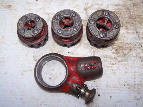 Ridgid 00-R Ratcheting Bolt Threader W/1/8&#034;, 1/4&#034;, 3/8&#034; Dies Set