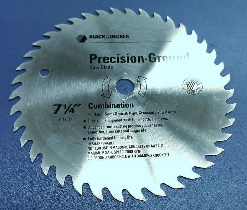 Black &amp; Decker Precision Ground Saw Blade(x14) - 7 1/4&#034; Combination *New*