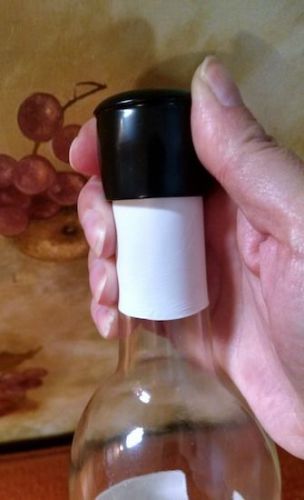 Biggies! 6 wine beer stopper vinyl caps covers liquor bottle tops. bye bar fly for sale