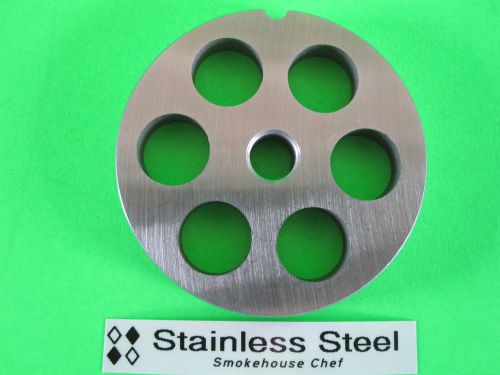 #22 x 5/8&#034; meat grinder plate stainless steel fits hobart tor-rey lem &amp; more for sale