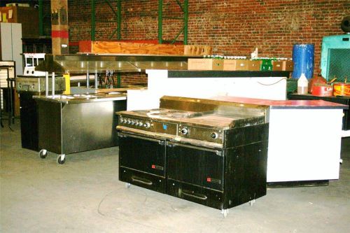 ~ restaurant equipment hot salad bar check out food prep counter garland stove for sale